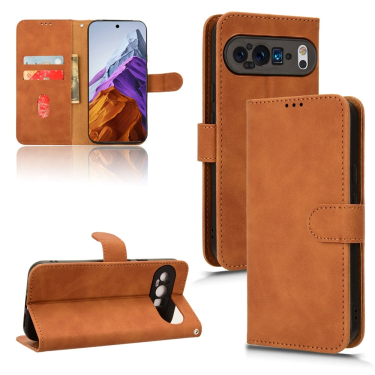 Skin Feel Magnetic Flip Leather Phone Case, For Google Pixel 10a, For Google Pixel 10 Pro XL 5G, For Google Pixel 10 5G / 10 Pro 5G, For Google Pixel 9a, For Google Pixel 9 Pro, For Google Pixel 8a