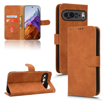 Skin Feel Magnetic Flip Leather Phone Case, For Google Pixel 10a, For Google Pixel 10 Pro XL 5G, For Google Pixel 10 5G / 10 Pro 5G, For Google Pixel 9a, For Google Pixel 9 Pro, For Google Pixel 8a