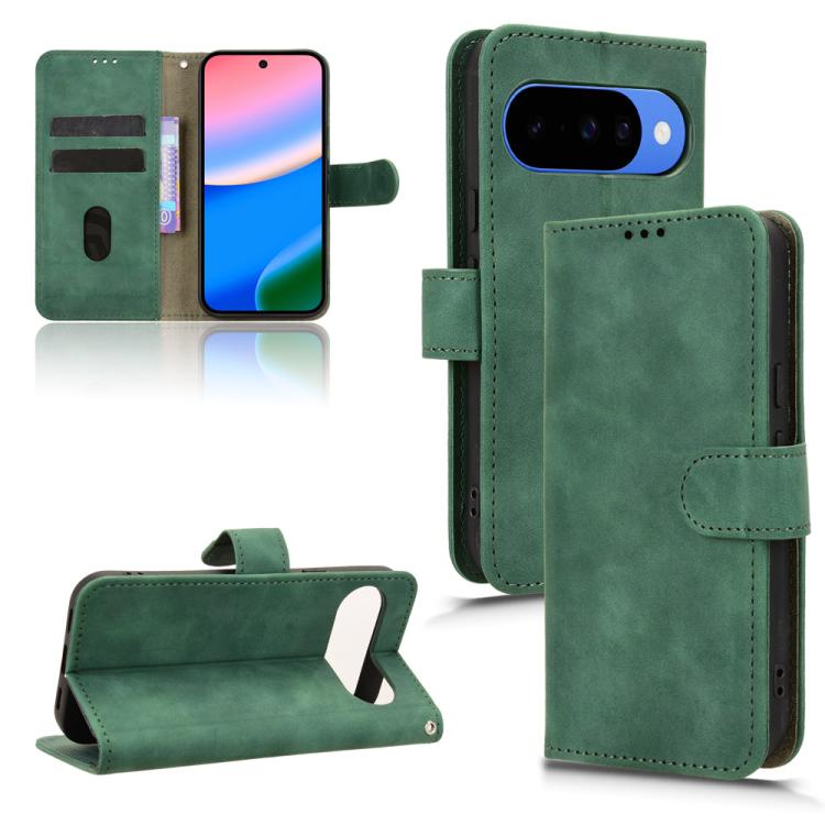 Skin Feel Magnetic Flip Leather Phone Case, For Google Pixel 10a, For Google Pixel 10 Pro XL 5G, For Google Pixel 10 5G / 10 Pro 5G, For Google Pixel 9a, For Google Pixel 9 Pro, For Google Pixel 8a