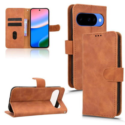 Skin Feel Magnetic Flip Leather Phone Case, For Google Pixel 10a, For Google Pixel 10 Pro XL 5G, For Google Pixel 10 5G / 10 Pro 5G, For Google Pixel 9a, For Google Pixel 9 Pro, For Google Pixel 8a
