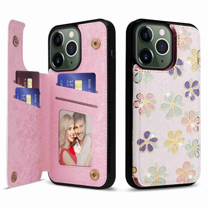 Printed Double Buckle RFID Anti-theft Phone Case