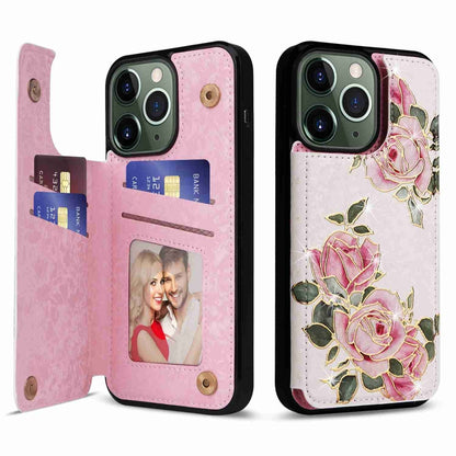 Printed Double Buckle RFID Anti-theft Phone Case