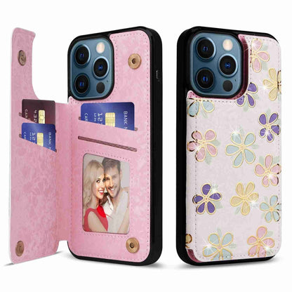 Printed Double Buckle RFID Anti-theft Phone Case