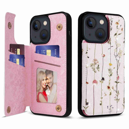 Printed Double Buckle RFID Anti-theft Phone Case