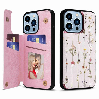 Printed Double Buckle RFID Anti-theft Phone Case