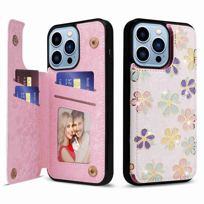 Printed Double Buckle RFID Anti-theft Phone Case