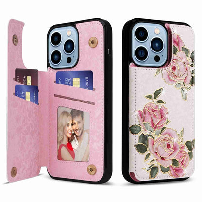 Printed Double Buckle RFID Anti-theft Phone Case