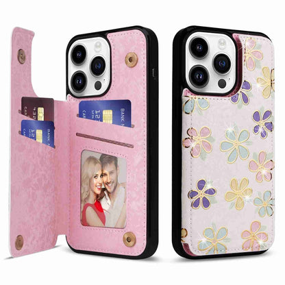 Printed Double Buckle RFID Anti-theft Phone Case