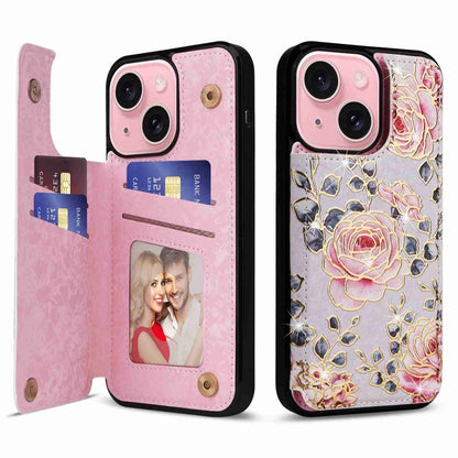 Printed Double Buckle RFID Anti-theft Phone Case