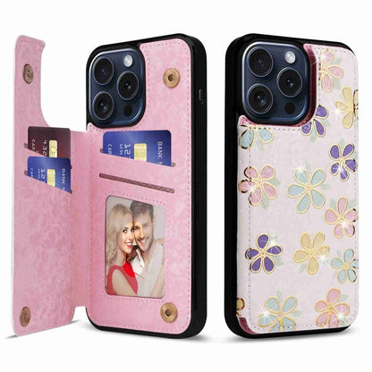 Printed Double Buckle RFID Anti-theft Phone Case