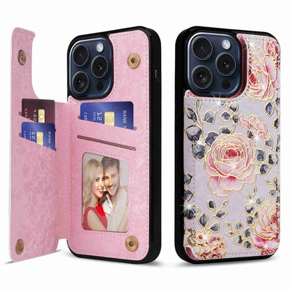 Printed Double Buckle RFID Anti-theft Phone Case
