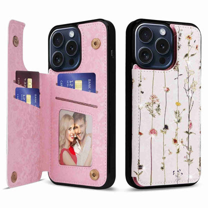 Printed Double Buckle RFID Anti-theft Phone Case