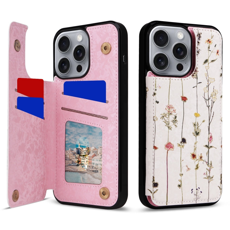 Printed Double Buckle RFID Anti-theft Phone Case
