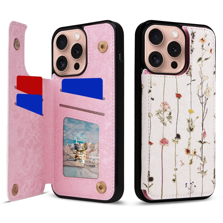 Printed Double Buckle RFID Anti-theft Phone Case