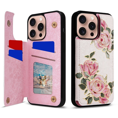 Printed Double Buckle RFID Anti-theft Phone Case