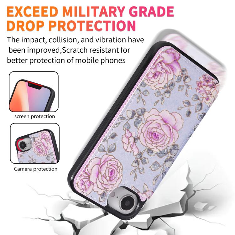 Printed Double Buckle RFID Anti-theft Phone Case, For iPhone 17e / 16e, For iPhone 17 Pro Max, For iPhone 17 Pro, For iPhone 17, For iPhone Air, For iPhone 16 Pro Max, For iPhone 16 Pro, For iPhone 16 Plus, For iPhone 16, For iPhone 15 Pro Max         ...