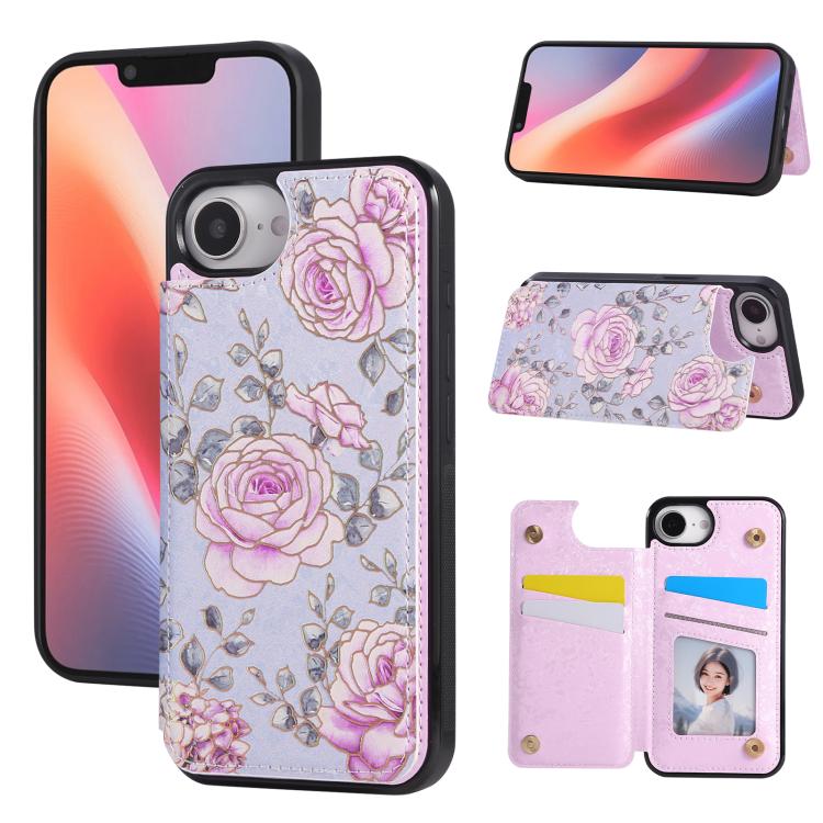 Printed Double Buckle RFID Anti-theft Phone Case, For iPhone 18 / 17, For iPhone 18 Pro / 17 Pro, For iPhone 18 Pro Max / 17 Pro Max, For iPhone 17e / 16e, For iPhone Air, For iPhone 16 Pro Max, For iPhone 16 Pro, For iPhone 16 Plus, For iPhone 16     ...