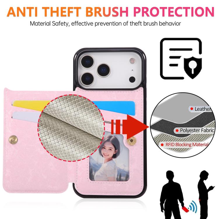 Printed Double Buckle RFID Anti-theft Phone Case
