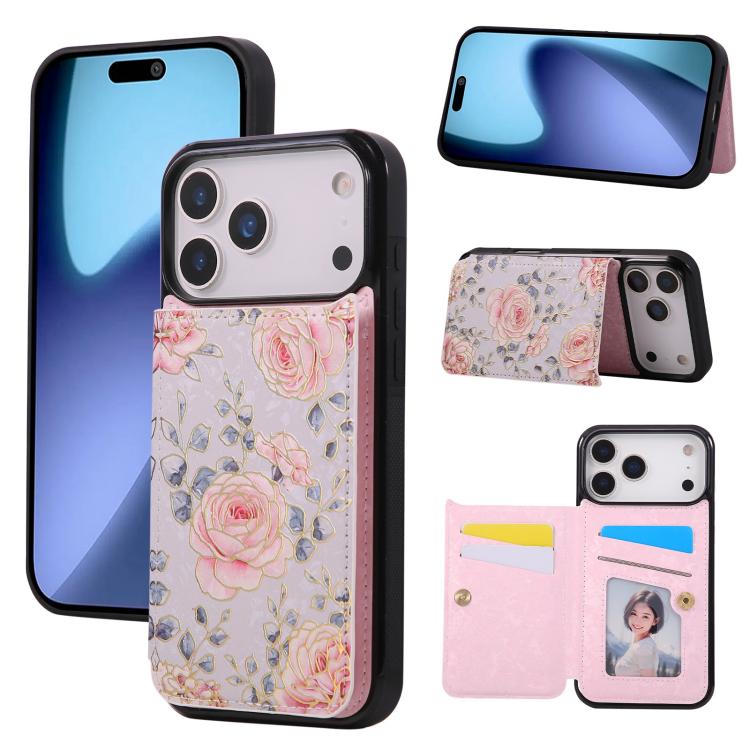 Printed Double Buckle RFID Anti-theft Phone Case, For iPhone 18 / 17, For iPhone 18 Pro / 17 Pro, For iPhone 18 Pro Max / 17 Pro Max, For iPhone 17e / 16e, For iPhone Air, For iPhone 16 Pro Max, For iPhone 16 Pro, For iPhone 16 Plus, For iPhone 16     ...
