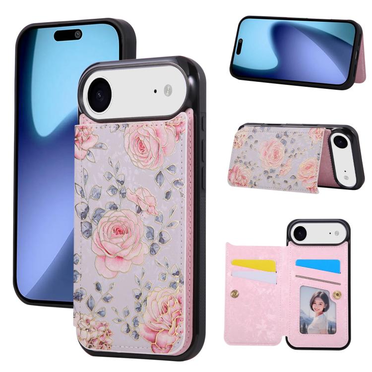 Printed Double Buckle RFID Anti-theft Phone Case, For iPhone 18 / 17, For iPhone 18 Pro / 17 Pro, For iPhone 18 Pro Max / 17 Pro Max, For iPhone 17e / 16e, For iPhone Air, For iPhone 16 Pro Max, For iPhone 16 Pro, For iPhone 16 Plus, For iPhone 16     ...
