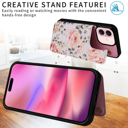Printed Double Buckle RFID Anti-theft Phone Case, For iPhone 18 / 17, For iPhone 18 Pro / 17 Pro, For iPhone 18 Pro Max / 17 Pro Max, For iPhone 17e / 16e, For iPhone Air, For iPhone 16 Pro Max, For iPhone 16 Pro, For iPhone 16 Plus, For iPhone 16     ...