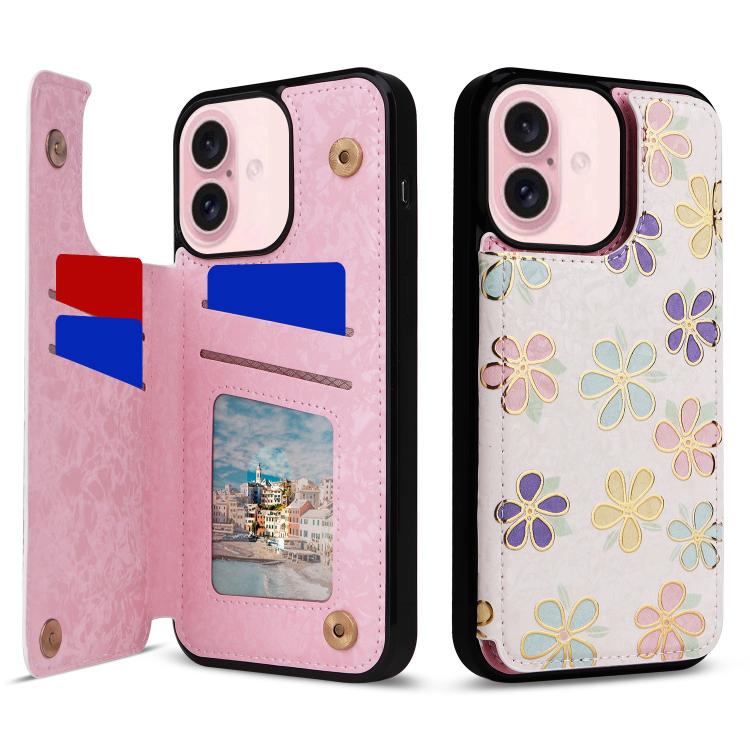 Printed Double Buckle RFID Anti-theft Phone Case, For iPhone 18 / 17, For iPhone 18 Pro / 17 Pro, For iPhone 18 Pro Max / 17 Pro Max, For iPhone 17e / 16e, For iPhone Air, For iPhone 16 Pro Max, For iPhone 16 Pro, For iPhone 16 Plus, For iPhone 16     ...