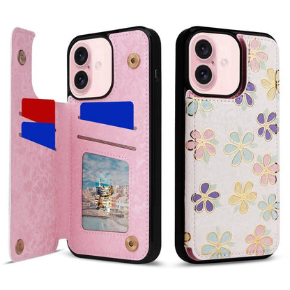 Printed Double Buckle RFID Anti-theft Phone Case, For iPhone 18 / 17, For iPhone 18 Pro / 17 Pro, For iPhone 18 Pro Max / 17 Pro Max, For iPhone 17e / 16e, For iPhone Air, For iPhone 16 Pro Max, For iPhone 16 Pro, For iPhone 16 Plus, For iPhone 16     ...