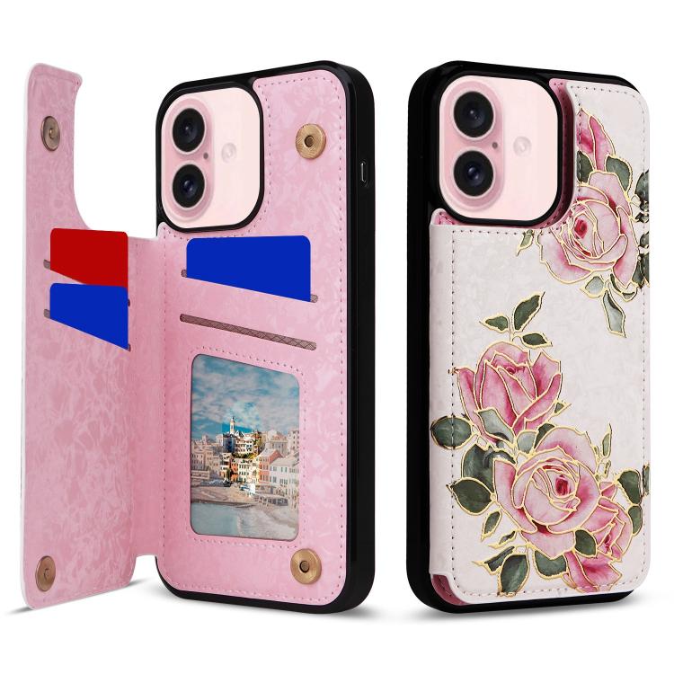 Printed Double Buckle RFID Anti-theft Phone Case, For iPhone 18 / 17, For iPhone 18 Pro / 17 Pro, For iPhone 18 Pro Max / 17 Pro Max, For iPhone 17e / 16e, For iPhone Air, For iPhone 16 Pro Max, For iPhone 16 Pro, For iPhone 16 Plus, For iPhone 16     ...
