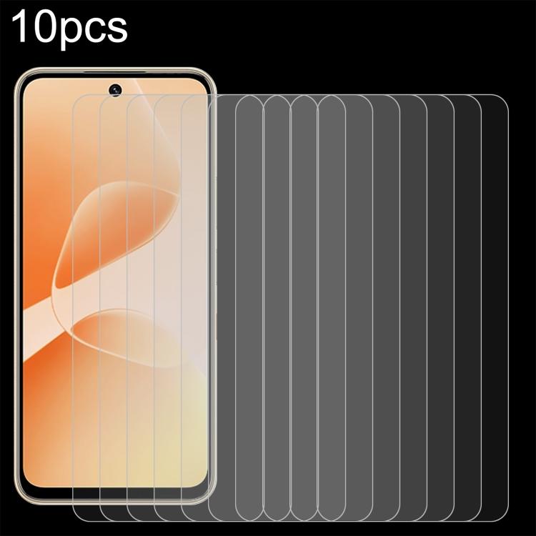 10pcs 0.26mm 9H 2.5D Tempered Glass Film, For Infinix GT 50 Pro 5G, For Infinix Hot 70 4G, For Infinix Hot 70 5G, For Infinix Note 60 Ultra 5G, For Infinix Smart 20 4G, For Infinix Note 60 Pro 5G, For Infinix Note 60 5G, For Infinix Hot 60i 5G         ...
