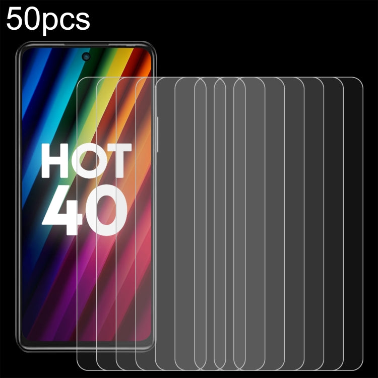 50pcs 0.26mm 9H 2.5D Tempered Glass Film, For Infinix GT 50 Pro 5G, For Infinix Hot 70 4G, For Infinix Hot 70 5G, For Infinix Note 60 Ultra 5G, For Infinix Smart 20 4G, For Infinix Note 60 Pro 5G, For Infinix Note 60 5G, For Infinix Hot 60i 5G         ...