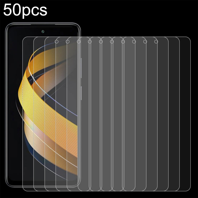 50pcs 0.26mm 9H 2.5D Tempered Glass Film, For Infinix GT 50 Pro 5G, For Infinix Hot 70 4G, For Infinix Hot 70 5G, For Infinix Note 60 Ultra 5G, For Infinix Smart 20 4G, For Infinix Note 60 Pro 5G, For Infinix Note 60 5G, For Infinix Hot 60i 5G         ...