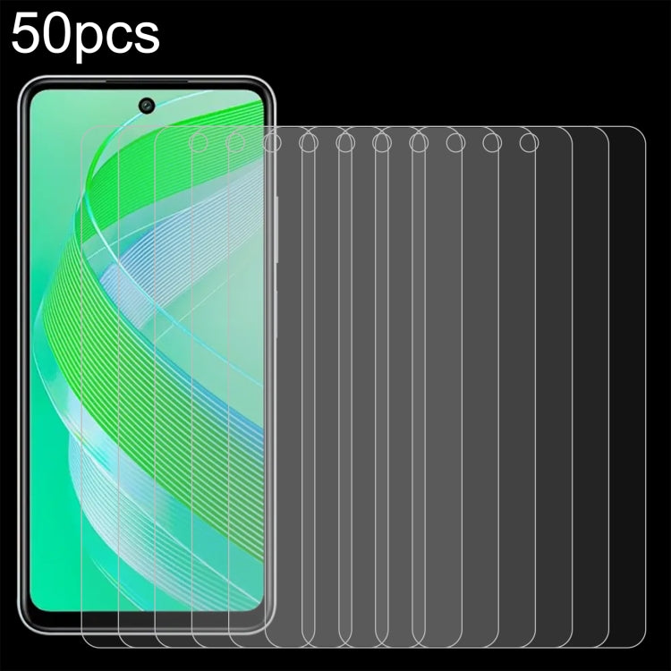 50pcs 0.26mm 9H 2.5D Tempered Glass Film, For Infinix GT 50 Pro 5G, For Infinix Hot 70 4G, For Infinix Hot 70 5G, For Infinix Note 60 Ultra 5G, For Infinix Smart 20 4G, For Infinix Note 60 Pro 5G, For Infinix Note 60 5G, For Infinix Hot 60i 5G         ...