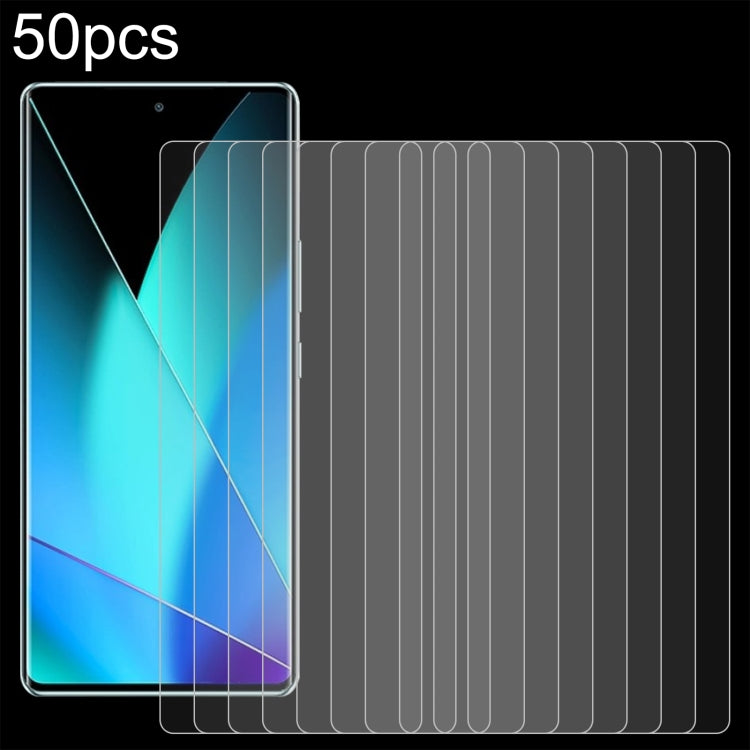 50pcs 0.26mm 9H 2.5D Tempered Glass Film, For Infinix GT 50 Pro 5G, For Infinix Hot 70 4G, For Infinix Hot 70 5G, For Infinix Note 60 Ultra 5G, For Infinix Smart 20 4G, For Infinix Note 60 Pro 5G, For Infinix Note 60 5G, For Infinix Hot 60i 5G         ...