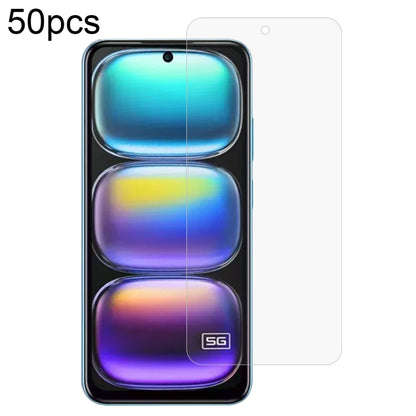 50pcs 0.26mm 9H 2.5D Tempered Glass Film, For Infinix GT 50 Pro 5G, For Infinix Hot 70 4G, For Infinix Hot 70 5G, For Infinix Note 60 Ultra 5G, For Infinix Smart 20 4G, For Infinix Note 60 Pro 5G, For Infinix Note 60 5G, For Infinix Hot 60i 5G         ...