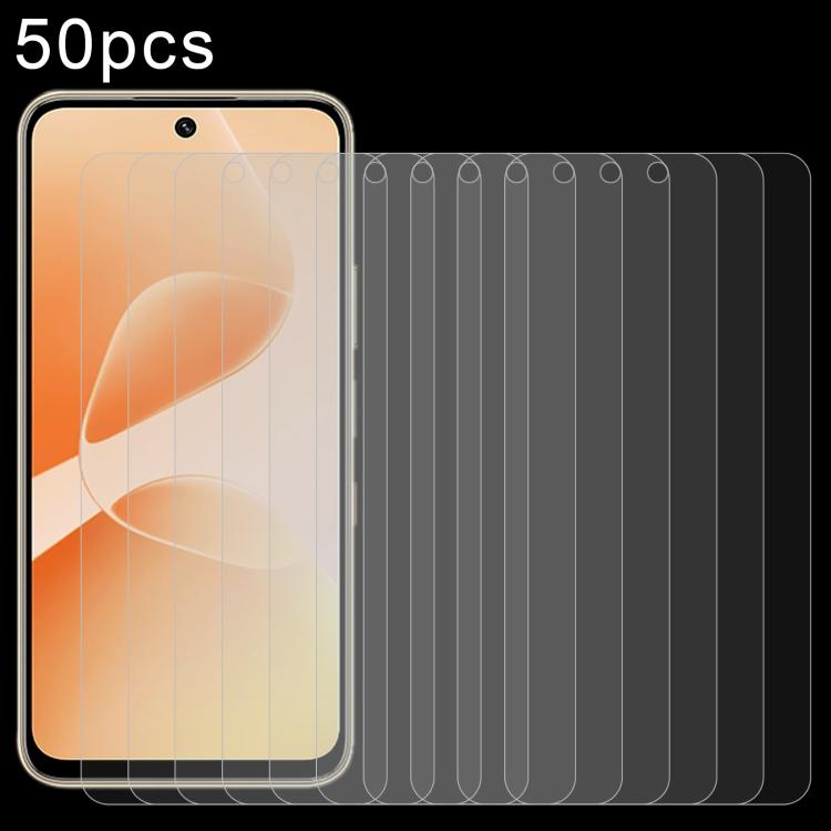 50pcs 0.26mm 9H 2.5D Tempered Glass Film, For Infinix GT 50 Pro 5G, For Infinix Hot 70 4G, For Infinix Hot 70 5G, For Infinix Note 60 Ultra 5G, For Infinix Smart 20 4G, For Infinix Note 60 Pro 5G, For Infinix Note 60 5G, For Infinix Hot 60i 5G         ...