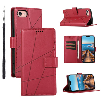 PU Genuine Leather Texture Embossed Line Phone Case