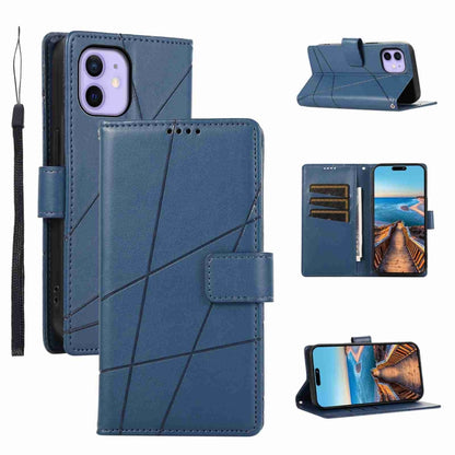 PU Genuine Leather Texture Embossed Line Phone Case