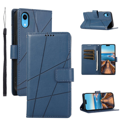 PU Genuine Leather Texture Embossed Line Phone Case