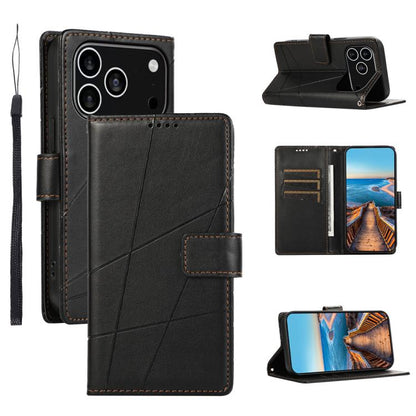 PU Genuine Leather Texture Embossed Line Phone Case, For iPhone 17e / 16e, For iPhone 17 Pro Max, For iPhone 17 Pro, For iPhone 17, For iPhone Air, For iPhone 16 Pro Max, For iPhone 16 Pro, For iPhone 16 Plus, For iPhone 16, For iPhone 15 Pro Max      ...