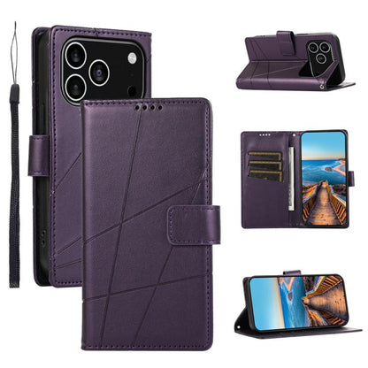 PU Genuine Leather Texture Embossed Line Phone Case, For iPhone 17e / 16e, For iPhone 17 Pro Max, For iPhone 17 Pro, For iPhone 17, For iPhone Air, For iPhone 16 Pro Max, For iPhone 16 Pro, For iPhone 16 Plus, For iPhone 16, For iPhone 15 Pro Max      ...