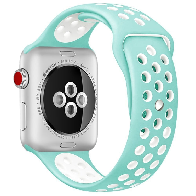 Sport Silicone Watchband Standard Edition, For Apple Watch Series 7 41mm / 6 & SE & 5 & 4 40mm / 3 & 2 & 1 38mm, For Apple Watch Ultra 49mm / Series 8&7 45mm / SE 2&6&SE&5&4 44mm / 3&2&1 42mm                                                             ...