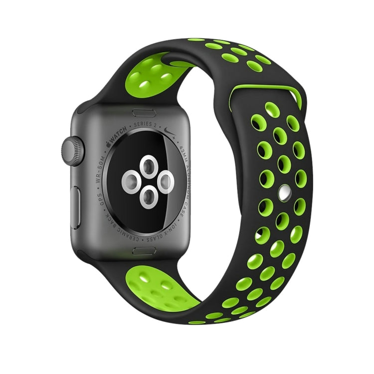 Sport Silicone Watchband Standard Edition, For Apple Watch Series 7 41mm / 6 & SE & 5 & 4 40mm / 3 & 2 & 1 38mm, For Apple Watch Ultra 49mm / Series 8&7 45mm / SE 2&6&SE&5&4 44mm / 3&2&1 42mm                                                             ...