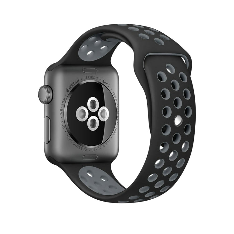 Sport Silicone Watchband Standard Edition, For Apple Watch Series 7 41mm / 6 & SE & 5 & 4 40mm / 3 & 2 & 1 38mm, For Apple Watch Ultra 49mm / Series 8&7 45mm / SE 2&6&SE&5&4 44mm / 3&2&1 42mm                                                             ...