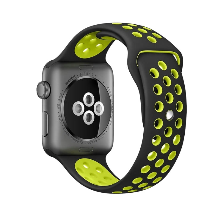 Sport Silicone Watchband Standard Edition, For Apple Watch Series 7 41mm / 6 & SE & 5 & 4 40mm / 3 & 2 & 1 38mm, For Apple Watch Ultra 49mm / Series 8&7 45mm / SE 2&6&SE&5&4 44mm / 3&2&1 42mm                                                             ...