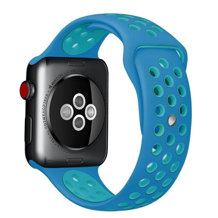 Sport Silicone Watchband Standard Edition, For Apple Watch Series 7 41mm / 6 & SE & 5 & 4 40mm / 3 & 2 & 1 38mm, For Apple Watch Ultra 49mm / Series 8&7 45mm / SE 2&6&SE&5&4 44mm / 3&2&1 42mm                                                             ...