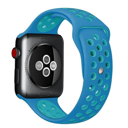 Sport Silicone Watchband Standard Edition, For Apple Watch Series 7 41mm / 6 & SE & 5 & 4 40mm / 3 & 2 & 1 38mm, For Apple Watch Ultra 49mm / Series 8&7 45mm / SE 2&6&SE&5&4 44mm / 3&2&1 42mm                                                             ...