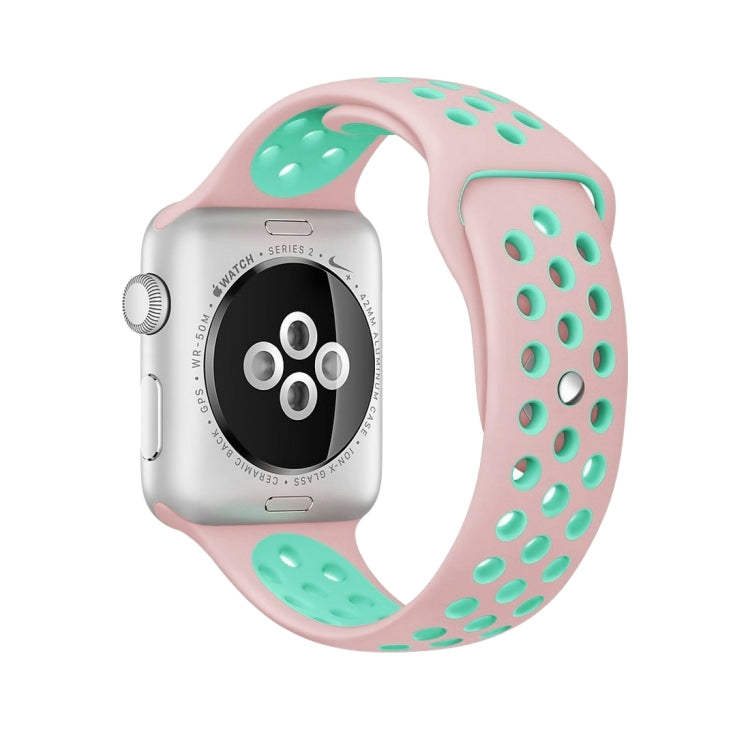 Sport Silicone Watchband Standard Edition, For Apple Watch Series 7 41mm / 6 & SE & 5 & 4 40mm / 3 & 2 & 1 38mm, For Apple Watch Ultra 49mm / Series 8&7 45mm / SE 2&6&SE&5&4 44mm / 3&2&1 42mm                                                             ...