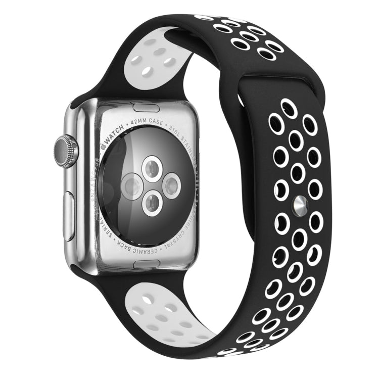 Sport Silicone Watchband Standard Edition, For Apple Watch Series 7 41mm / 6 & SE & 5 & 4 40mm / 3 & 2 & 1 38mm, For Apple Watch Ultra 49mm / Series 8&7 45mm / SE 2&6&SE&5&4 44mm / 3&2&1 42mm                                                             ...