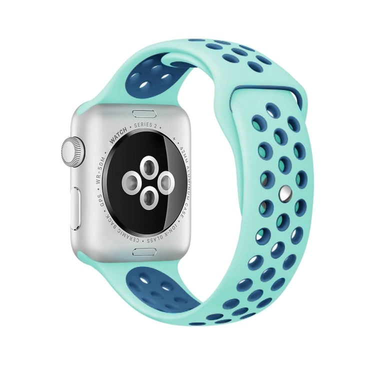 Sport Silicone Watchband Standard Edition, For Apple Watch Series 7 41mm / 6 & SE & 5 & 4 40mm / 3 & 2 & 1 38mm, For Apple Watch Ultra 49mm / Series 8&7 45mm / SE 2&6&SE&5&4 44mm / 3&2&1 42mm                                                             ...