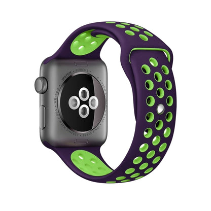 Sport Silicone Watchband Standard Edition, For Apple Watch Series 7 41mm / 6 & SE & 5 & 4 40mm / 3 & 2 & 1 38mm, For Apple Watch Ultra 49mm / Series 8&7 45mm / SE 2&6&SE&5&4 44mm / 3&2&1 42mm                                                             ...